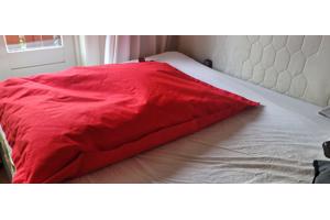 Rood en/of groen zitkussen