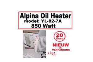 ALPINA OIL HEATER OLIE KACHELTJE, 850 WATT, model YL-82-7A
