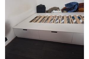 Tweepersoonsbed 1.40 x 2.00, wit