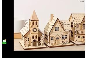 Miniatuurhuisjes van hout (modelbouw)