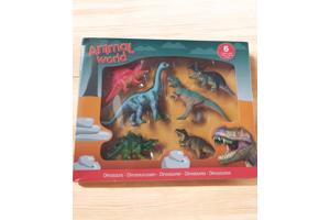 6 delig Animal World Dinosaurus speel set