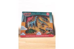 6 delig Animal World Dinosaurus speel set