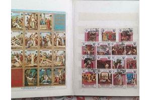 Postzegels heel oude en van verschillende landen.