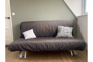 Hippe slaapbank van spijkerstof