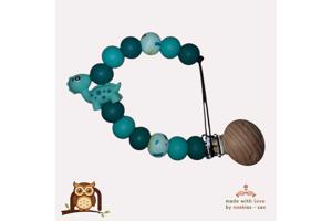 noekies speenkoord dino turquoise nr 26