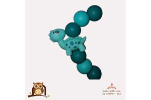 noekies speenkoord dino turquoise nr 26