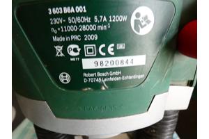 Electrische freesmachine van Bosch 1200 POF AE