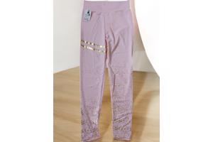 Holala stretchy legging lichtroze goud glitter L/XL