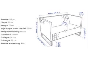 Ikea KNOPPARP kleine 2-zitsbank
