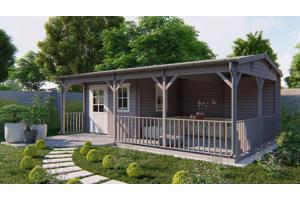 Blokhut - Tuinhuis Ragna | 40 mm | vuren onbehandeld