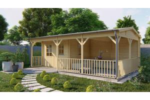 Blokhut - Tuinhuis Ragna | 40 mm | vuren onbehandeld