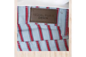 Redial Denim Paris skinny jeans wit rood S