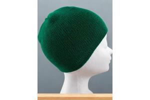 Effen kinder winter muts groen one size