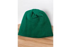 Effen kinder winter muts groen one size