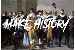 nr 2001 Diamond Painting Make History 50x40cm (rond)
