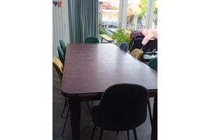 Grote bruine eettafel (220x100)