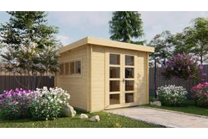 Blokhut - Tuinhuis Bodine | 28 mm | vuren onbehandeld