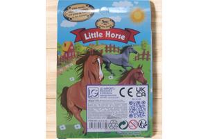 LG Little horse speelpaard zwart grijs bruine haren camoufla