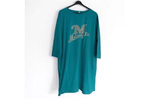 Sweat jurk motorcycle turquoise XL/XXL