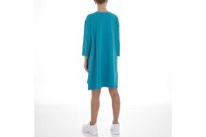 Sweat jurk motorcycle turquoise XL/XXL