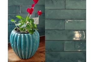 Cifre ceramica drop emerald wandtegel 7,5x30 cm glans groen