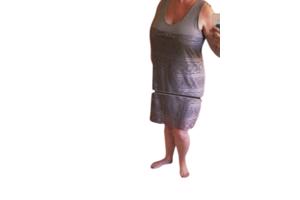 Stretchy jurk met kant 44/46 XXL/XXXL