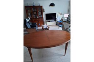 eetkamertafel ovaal lengte 170 x 100, verlening + 60