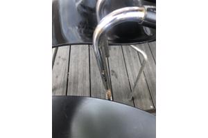 3 Mooie design zwarte eetkamerstoelen