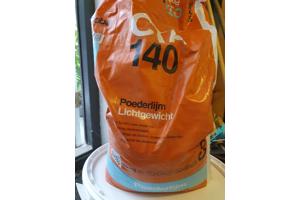 Spuitgips , poederlijm en stuc primer