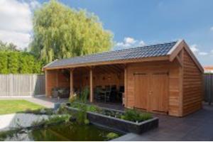 Tuinhuis Douglasvision Kapschuur: 897 x 432 cm