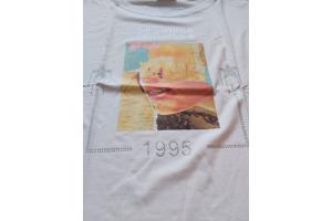 Glo-story one size t-shirt 1995 wit glamour glitter