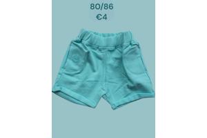 2x Little love meisjes korte broek 12-18 mnd / 80/86