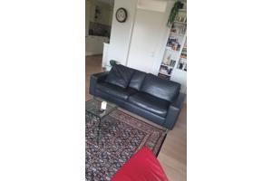 Leren bank als nieuw 2,5 zits 1,80 breed