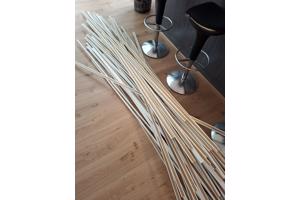 ongeveer 90 mdf latjes, wit, 240 cm lang