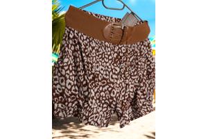 Korte broek bruin wit L/XL