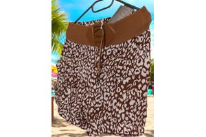 Korte broek bruin wit L/XL