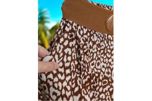 Korte broek bruin wit L/XL