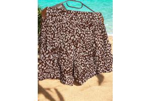 Korte broek bruin wit L/XL
