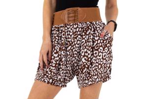 Korte broek bruin wit L/XL