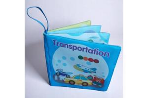 Educatief stoffen knisper babyboekje transport