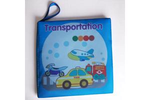 Educatief stoffen knisper babyboekje transport