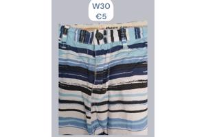 Ature korte broek blauw W30