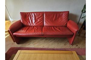 Antipode 2-zits, 2.5 zits bank en fauteuil, leer.