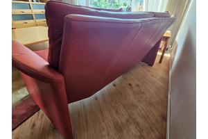 Antipode 2-zits, 2.5 zits bank en fauteuil, leer.