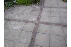 Tuintegels 40x40 en rode klinkers