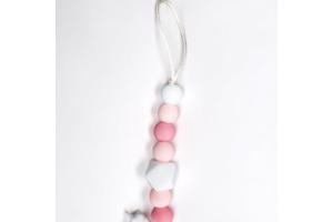 Speenkoord Unicorn wit roze