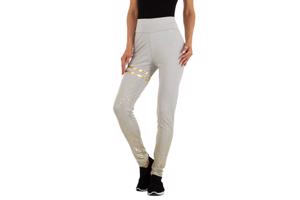 Holala stretchy legging grijs goud glitter S/M