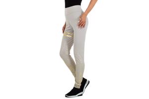 Holala stretchy legging grijs goud glitter S/M