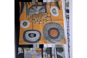 Set van 4 kussenhoezen mosterdgeel groen 40x40cm