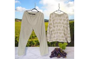 Comfy zachte pyama groen wit XL